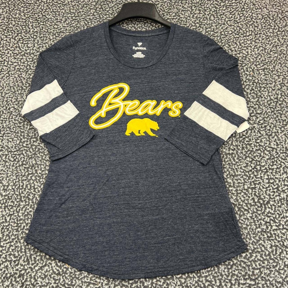 California Golden Bears Shirt Women Medium Gray Fanatics Long Sleeve New